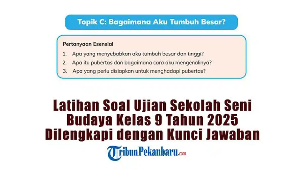 soal seni budaya kelas 9 semester 1 dan kunci jawaban